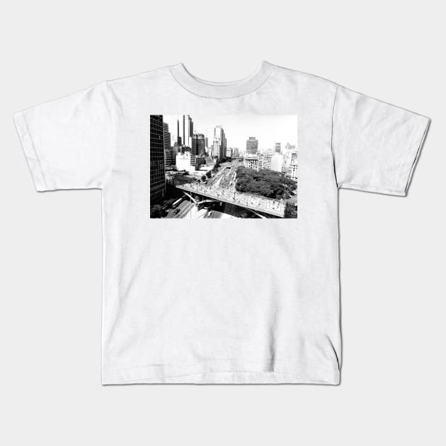 Vintage photo of Sao Paulo Brazil Kids T-Shirt by In Memory of Jerry Frank
